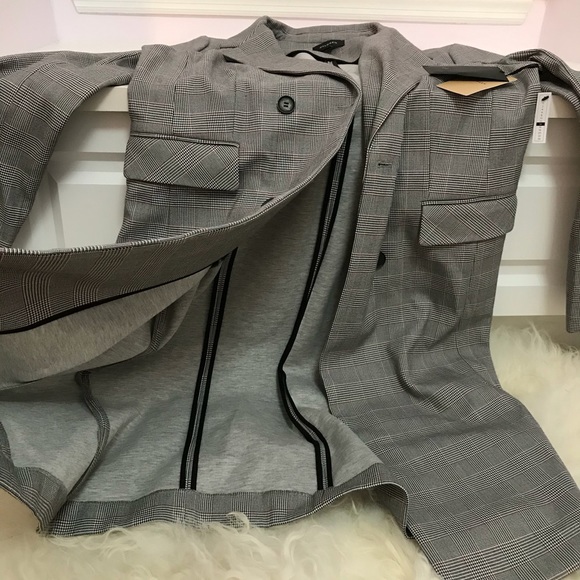 Halogen Structured Plaid Coat - Picture 7 of 7